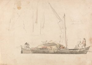 Barco de carga de Paul Sandby